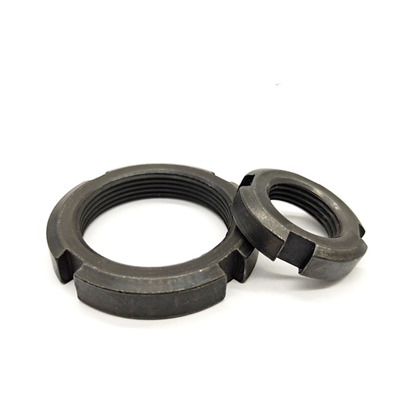 Dvojitá zaistená drážková poistná okrúhla matica