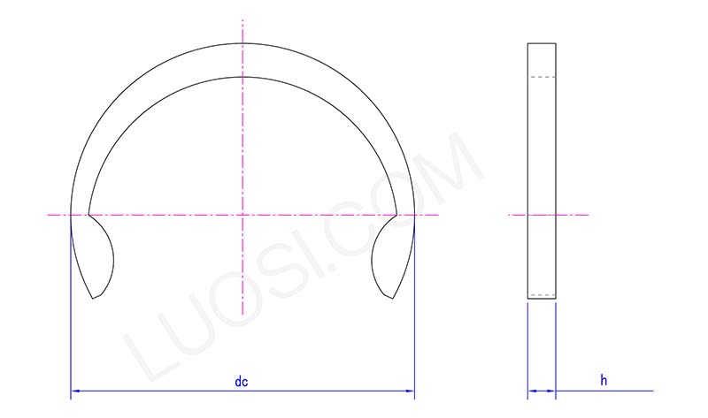 High precision spring retaining rings