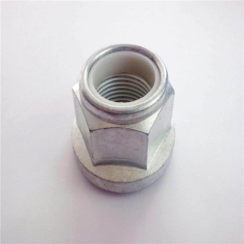 Nylon vložte hexagon prírubový zámok matica